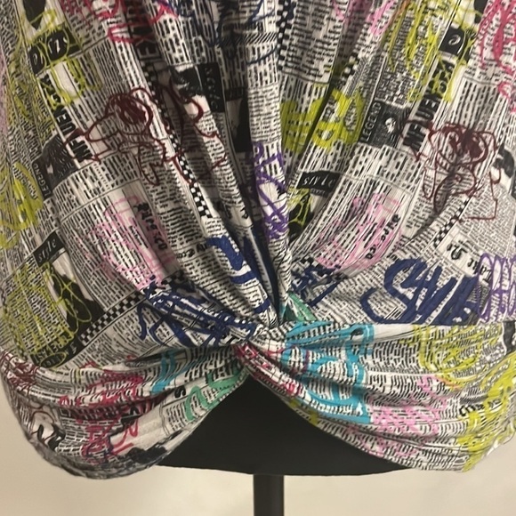 LOVE Streak twisted front top size L - Picture 2 of 6